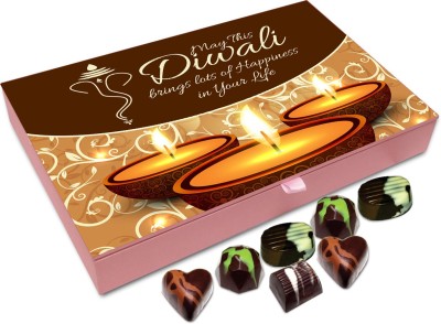 

Chocholik Diwali Sweets - May This Deepawali Brings Lots Of Happiness Chocolate Box - 12pc Truffles(144 g)