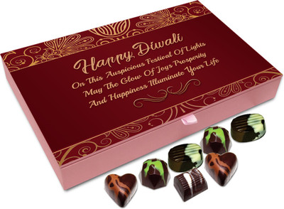 

Chocholik Diwali Sweets - May The Glow Of Diwali Brings Joy And Illuminate Your Life Chocolate Box - 12pc Truffles(144 g)