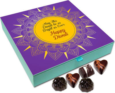 

Chocholik Diwali Sweets - May Your Diwali Be As Bright As Ever Chocolate Box - 9pc Truffles(108 g)