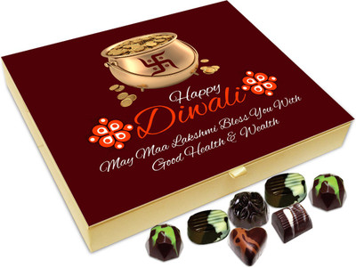 

Chocholik Diwali Sweets - May God Grants You Success On Diwali Chocolate Box - 20pc Truffles(240 g)