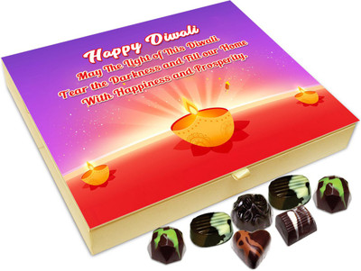 

Chocholik Diwali Sweets - May his Diwali Tear The Darkness Away Chocolate Box - 20pc Truffles(240 g)