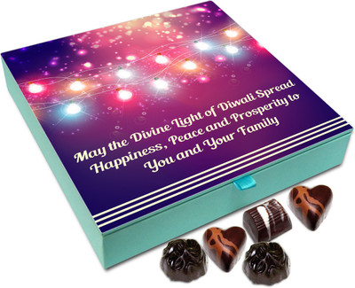 

Chocholik Diwali Sweets - May Divine Light Of Diwali Helps You Chocolate Box - 9pc Truffles(108 g)