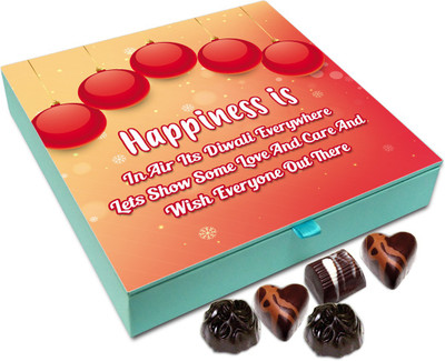 

Chocholik Diwali Sweets - Happiness Is Going Crazy On Festival Of Diwali Chocolate Box - 9pc Truffles(108 g)