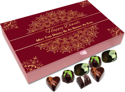 

Chocholik Diwali Sweets - May This Deepavali Be The Best You Ever Had Chocolate Box - 12pc Truffles(144 g)