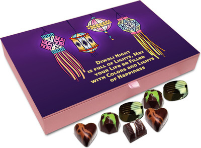 

Chocholik Diwali Sweets - Have A Colorful And Sparkling Diwali Chocolate Box - 12pc Truffles(144 g)