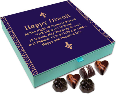 

Chocholik Diwali Sweets - May You Stay Blessed And Prosper On Diwali Chocolate Box - 9pc Truffles(108 g)