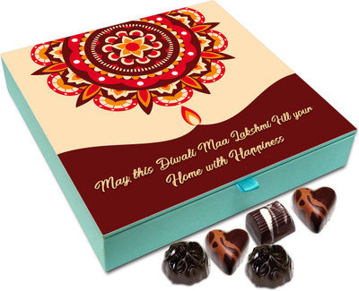 

Chocholik Diwali Sweets - May This Deepawali Goddess Lakshmi Fill Your Home With Joy And Happiness Chocolate Box - 9pc Truffles(108 g)