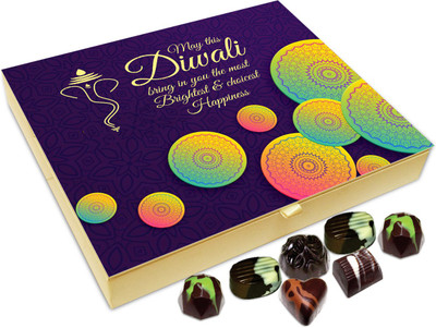 

Chocholik Diwali Sweets - May This Diwali Bring You Happiness And Calmness Chocolate Box - 20pc Truffles(240 g)