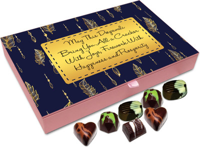 

Chocholik Diwali Sweets - May Happiness And Prosperity Enters Your Life This Diwali Chocolate Box - 12pc Truffles(144 g)