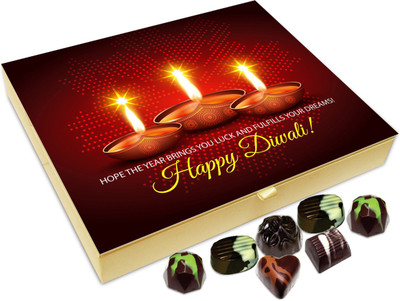 

Chocholik Diwali Sweets - Hope Diwali Brings You Good Luck And Success Chocolate Box - 20pc Truffles(240 g)