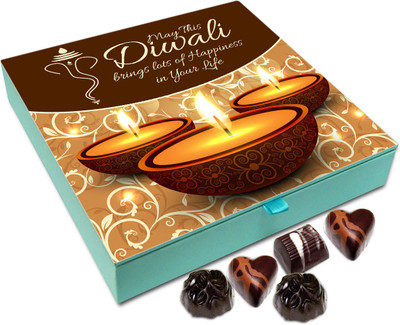 

Chocholik Diwali Sweets - May This Deepawali Brings Lots Of Happiness Chocolate Box - 9pc Truffles(108 g)