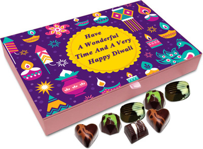 

Chocholik Diwali Sweets - Have A Wonderful Time And Have An Amazing Diwali Chocolate Box - 12pc Truffles(144 g)