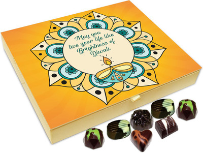 

Chocholik Diwali Sweets - May You Live Your Life Like Brightness Of Diwali Chocolate Box - 20pc Truffles(240 g)