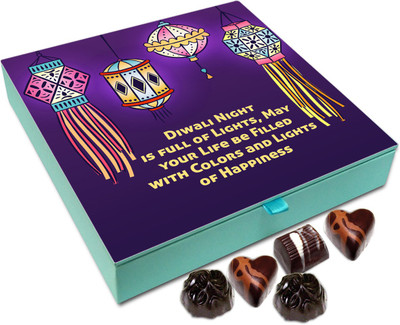 

Chocholik Diwali Sweets - Have A Colorful And Sparkling Diwali Chocolate Box - 9pc Truffles(108 g)