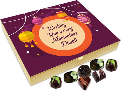 

Chocholik Diwali Sweets - Wishing You A Happy And Momentous Diwali Chocolate Box - 20pc Truffles(240 g)