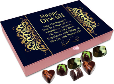 

Chocholik Diwali Sweets - May The Warmth Of Diwali Fill Your Life With Happiness Chocolate Box - 12pc Truffles(144 g)