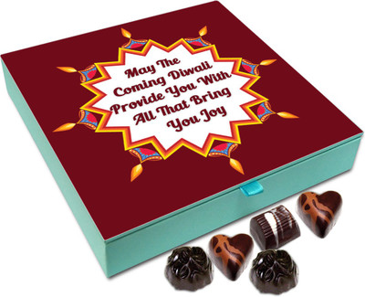 

Chocholik Diwali Sweets - May This Diwali Provide You With All That Brings You Joy Chocolate Box - 9pc Truffles(108 g)