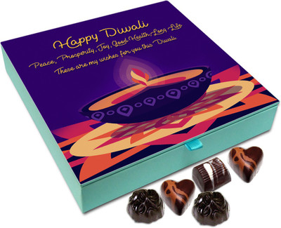 

Chocholik Diwali Sweets - I Wish You Live In Peace And Harmony On This Diwali Chocolate Box - 9pc Truffles(108 g)