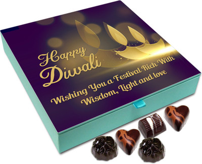 

Chocholik Diwali Sweets - Wishing You Diwali Full Of Wisdom And Love Chocolate Box - 9pc Truffles(108 g)