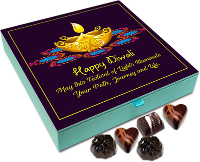 

Chocholik Diwali Sweets - May Festival Of Diwali Illuminate You Life Today And Beyond Chocolate Box - 9pc Truffles(108 g)