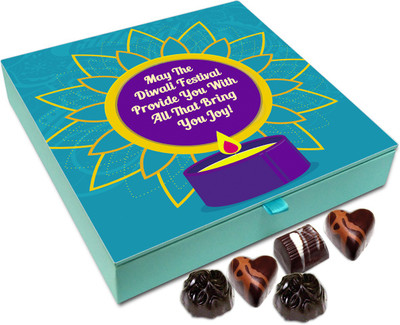 

Chocholik Diwali Sweets - May Diwali festival Beings You Everything That You Have Desired Chocolate Box - 9pc Truffles(108 g)