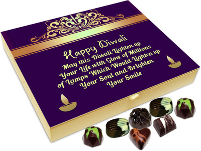 

Chocholik Diwali Sweets - May This Diwali Lights Up Your Soul Chocolate Box - 20pc Truffles(240 g)
