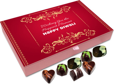 

Chocholik Diwali Sweets - Wishing You Happiest Diwali Moments Chocolate Box - 12pc Truffles(144 g)