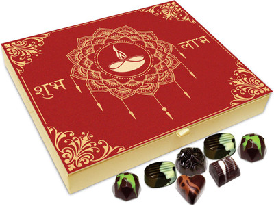 

Chocholik Diwali Sweets - Have A Shubh Diwali My Friends Chocolate Box - 20pc Truffles(240 g)