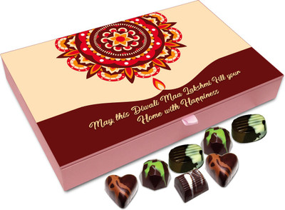 

Chocholik Diwali Sweets - May This Deepawali Goddess Lakshmi Fill Your Home With Joy And Happiness Chocolate Box - 12pc Truffles(144 g)