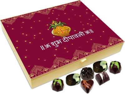 

Chocholik Diwali Sweets - Shubh Diwali To All Chocolate Box - 20pc Truffles(240 g)