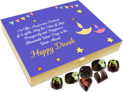 

Chocholik Diwali Sweets - May The Auspicious Diwali Festival Brings In Happiness Chocolate Box - 20pc Truffles(240 g)