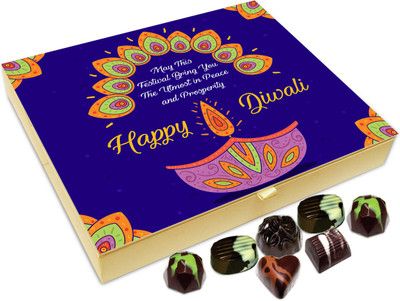 

Chocholik Diwali Sweets - May This Deepawali Bring You Utmost Peace And Happiness Chocolate Box - 20pc Truffles(240 g)