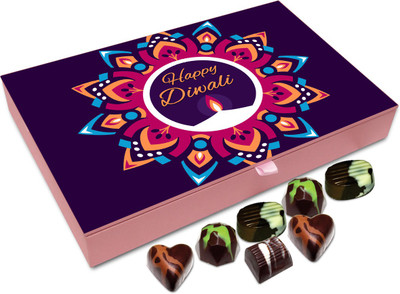 

Chocholik Diwali Sweets - Have A Colorful And Sparkling Deepawali Chocolate Box - 12pc Truffles(144 g)