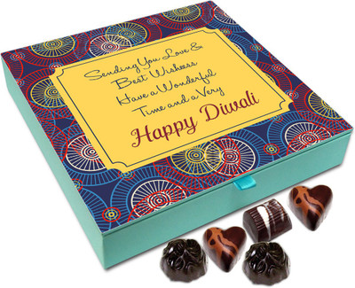 

Chocholik Diwali Sweets - Have A Wonderful Time This Diwali Chocolate Box - 9pc Truffles(108 g)