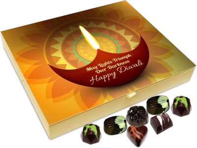 

Chocholik Diwali Sweets - May Light Triumphs Over Darkness This Diwali Chocolate Box - 20pc Truffles(240 g)