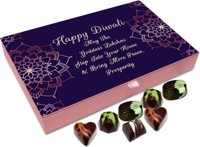 

Chocholik Diwali Sweets - May Goddess Lakshmi Bring More Peace And Prosperity This Diwali Chocolate Box - 12pc Truffles(144 g)