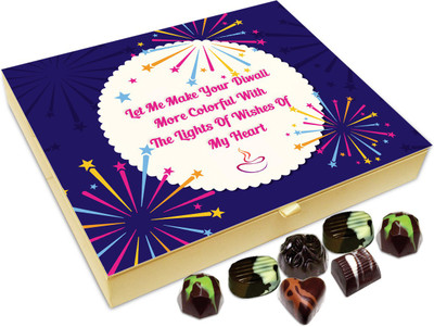 

Chocholik Diwali Sweets - Let Me Make Your Diwali More Colorful Chocolate Box - 20pc Truffles(240 g)