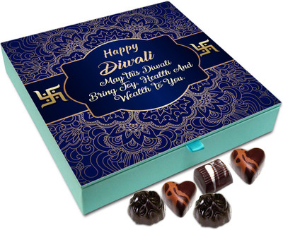 

Chocholik Diwali Sweets - May Diwali Bring Health Joy And Wealth In Your Life Chocolate Box - 9pc Truffles(108 g)