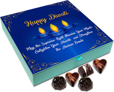 

Chocholik Diwali Sweets - May Diwali Strengthens Human Bond Chocolate Box - 9pc Truffles(108 g)