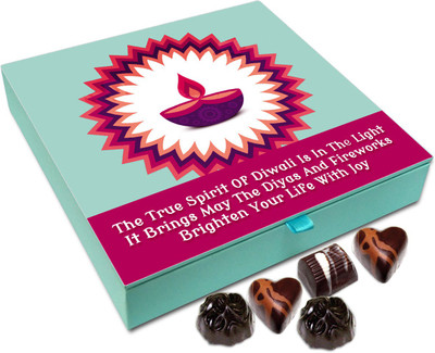

Chocholik Diwali Sweets - May This Deepavali Sparkle Your Life Chocolate Box - 9pc Truffles(108 g)