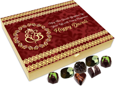 

Chocholik Diwali Sweets - May This Diwali Brightens Your Life With Lots Of Happiness Chocolate Box - 20pc Truffles(240 g)