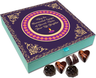 

Chocholik Diwali Sweets - May The Illuminated Diwali Lamps Make Your Life Brighter Chocolate Box - 9pc Truffles(108 g)