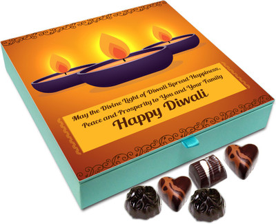 

Chocholik Diwali Sweets - May The Auspicious Diwali Bring In Lots Of Happiness Chocolate Box - 9pc Truffles(108 g)