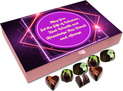 

Chocholik Diwali Sweets - May You Get Gift Of Knowledge And Wisdom This Diwali Chocolate Box - 12pc Truffles(144 g)