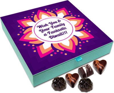 

Chocholik Diwali Sweets - Wish You And All Your Family A Very Beautiful Diwali Chocolate Box - 9pc Truffles(108 g)