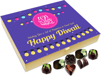 

Chocholik Diwali Sweets - Wishing You Lots Of Happiness And Good Luck This Diwali Chocolate Box - 20pc Truffles(240 g)