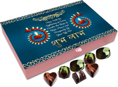 

Chocholik Diwali Sweets - May Every Diwali Candle Brings In Peace And Prosperity Chocolate Box - 12pc Truffles(144 g)