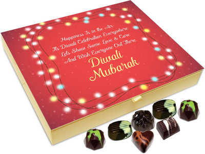 

Chocholik Diwali Sweets - Deepawali Mubarak To All Chocolate Box - 20pc Truffles(240 g)