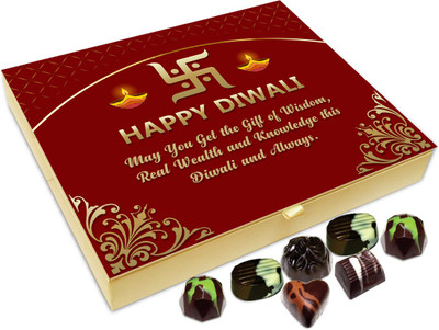 

Chocholik Diwali Sweets - May You Get Gift Of Sweets And Wisdom On Diwali Chocolate Box - 20pc Truffles(240 g)