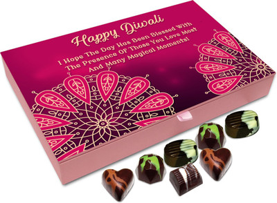 

Chocholik Diwali Sweets - I Hope You Have A Blessed Deepawali Chocolate Box - 12pc Truffles(144 g)